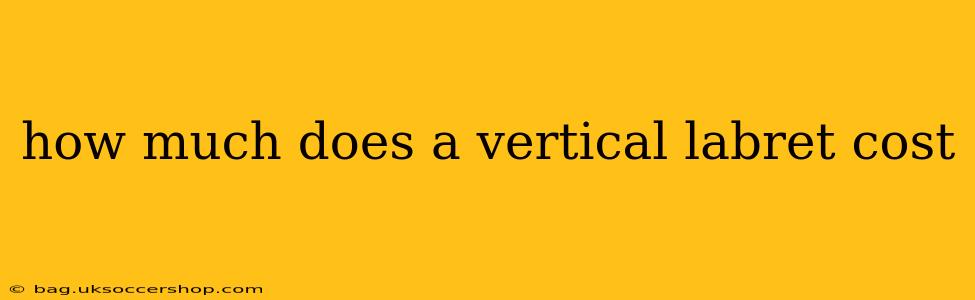 how much does a vertical labret cost