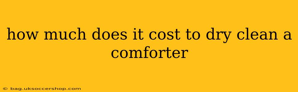 how much does it cost to dry clean a comforter