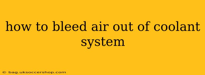 how to bleed air out of coolant system