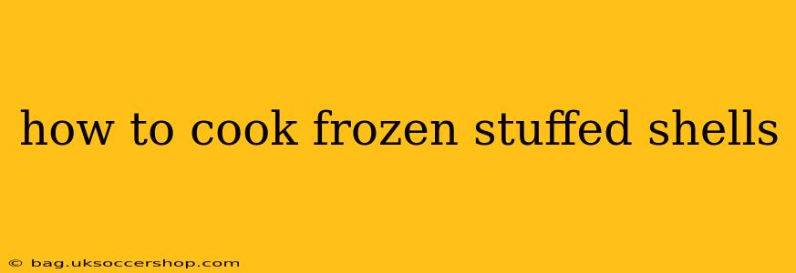 how to cook frozen stuffed shells