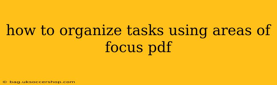how to organize tasks using areas of focus pdf