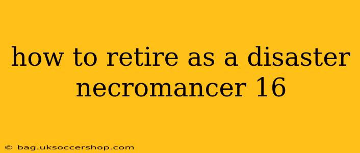 how to retire as a disaster necromancer 16