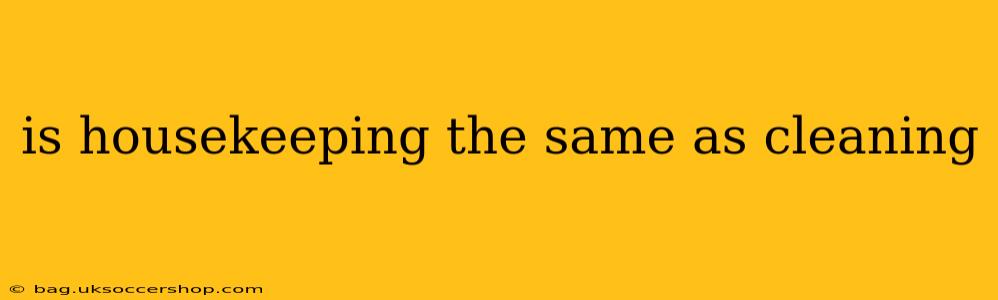 is housekeeping the same as cleaning