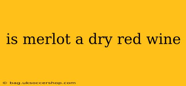 is merlot a dry red wine