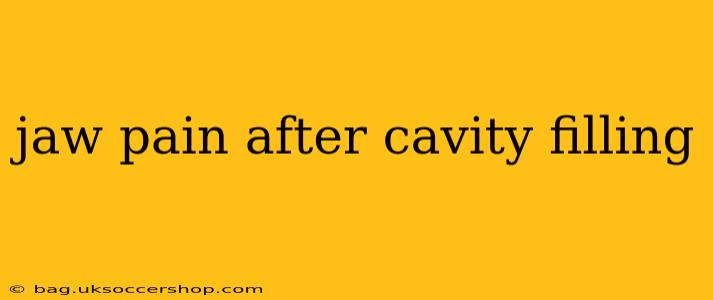 jaw pain after cavity filling