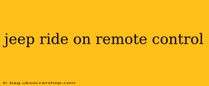 jeep ride on remote control