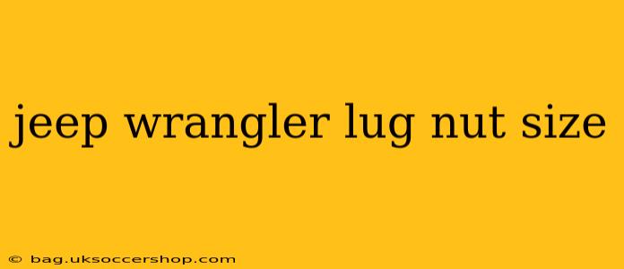 jeep wrangler lug nut size
