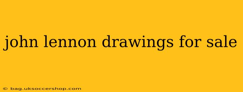 john lennon drawings for sale