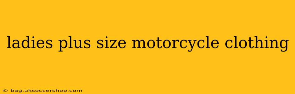 ladies plus size motorcycle clothing