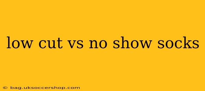 low cut vs no show socks