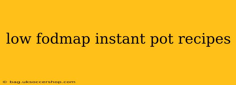 low fodmap instant pot recipes