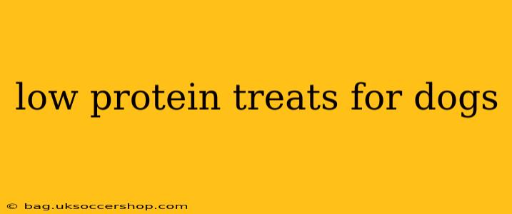 low protein treats for dogs