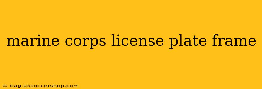 marine corps license plate frame