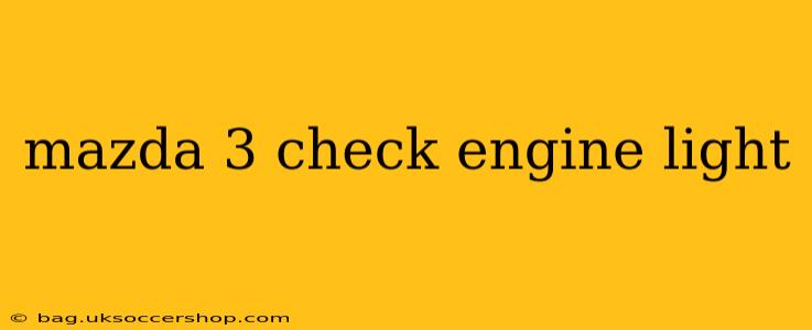 mazda 3 check engine light