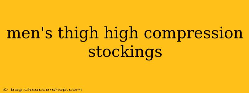 men's thigh high compression stockings