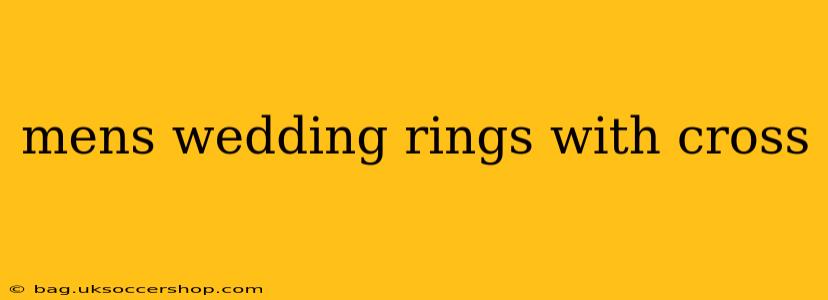 mens wedding rings with cross