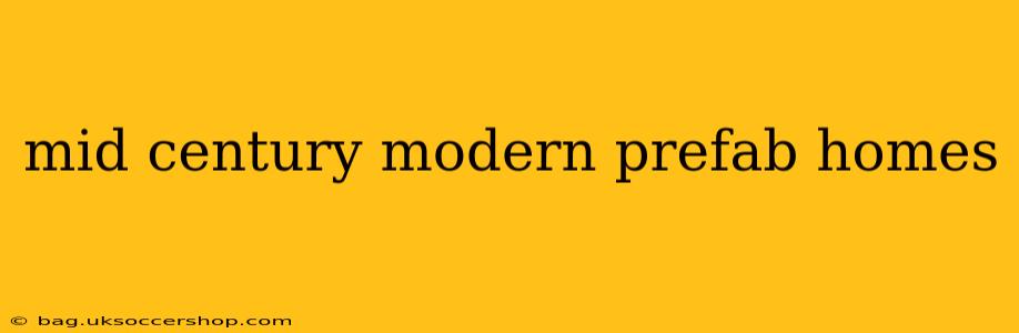 mid century modern prefab homes