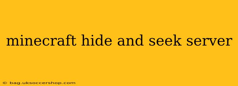 minecraft hide and seek server