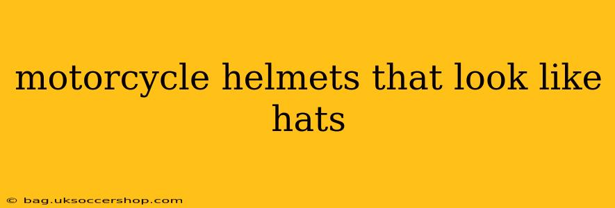 motorcycle helmets that look like hats