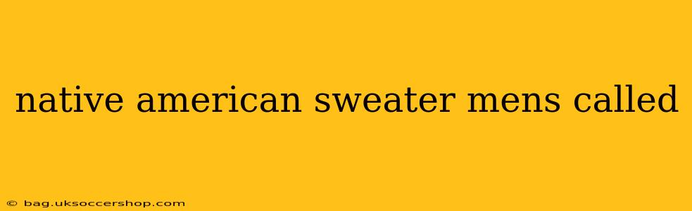 native american sweater mens called