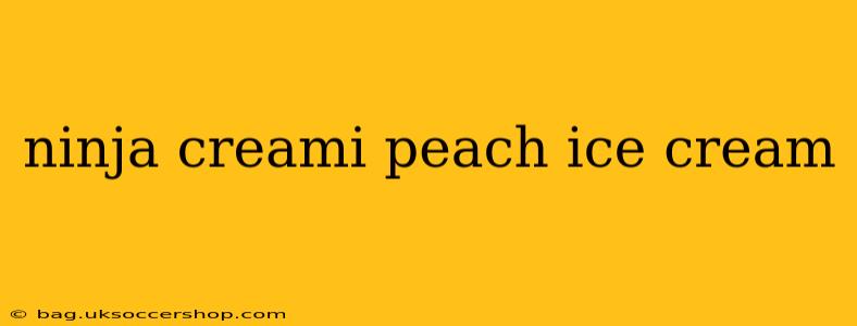 ninja creami peach ice cream
