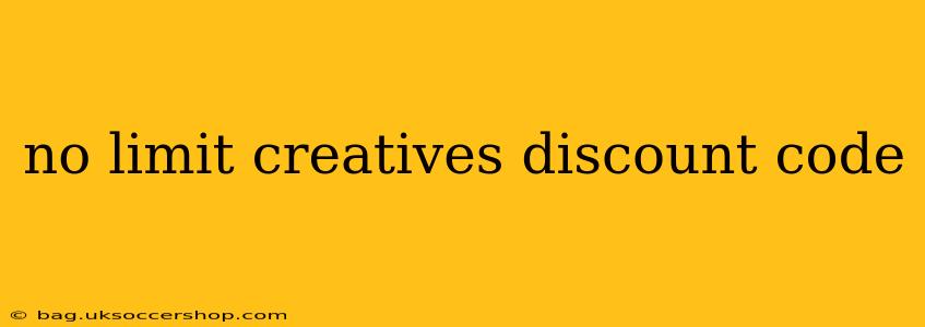 no limit creatives discount code