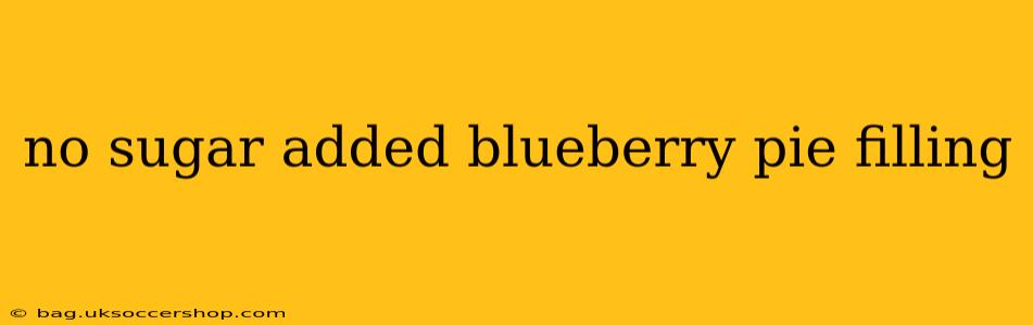 no sugar added blueberry pie filling