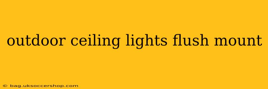 outdoor ceiling lights flush mount