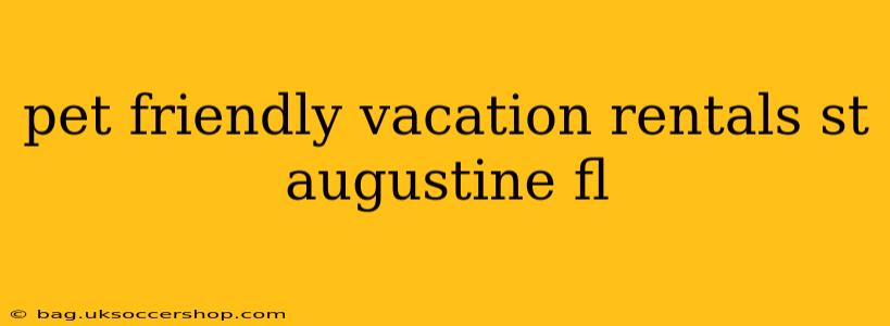 pet friendly vacation rentals st augustine fl