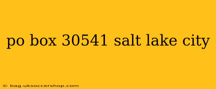 po box 30541 salt lake city