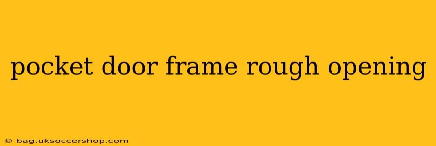 pocket door frame rough opening