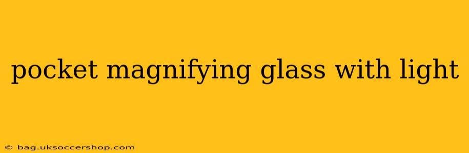 pocket magnifying glass with light