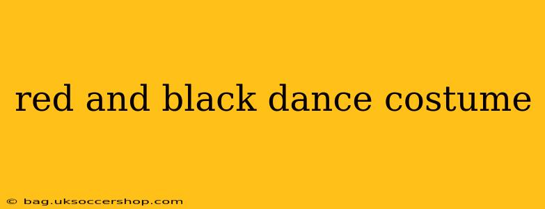 red and black dance costume