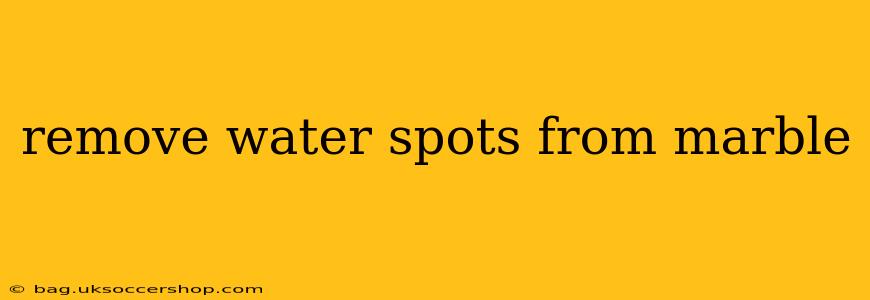 remove water spots from marble