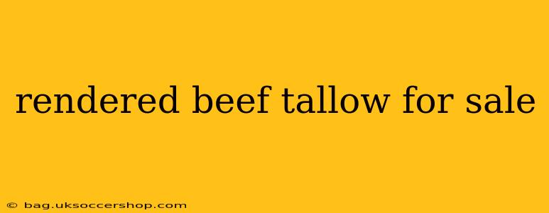rendered beef tallow for sale