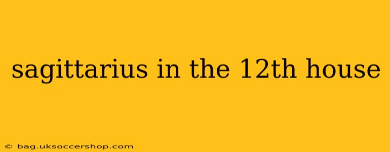 sagittarius in the 12th house