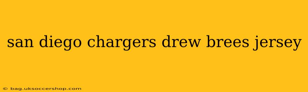 san diego chargers drew brees jersey