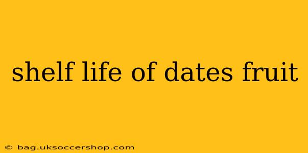 shelf life of dates fruit