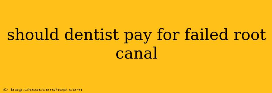 should dentist pay for failed root canal