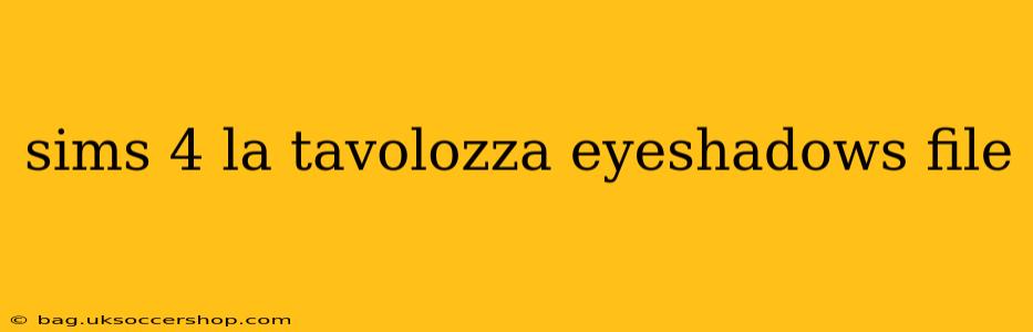 sims 4 la tavolozza eyeshadows file