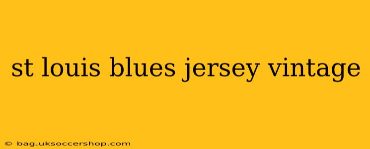 st louis blues jersey vintage