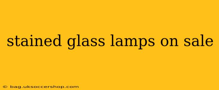 stained glass lamps on sale