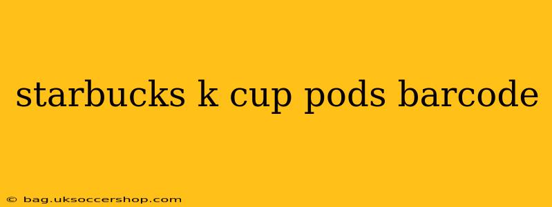 starbucks k cup pods barcode