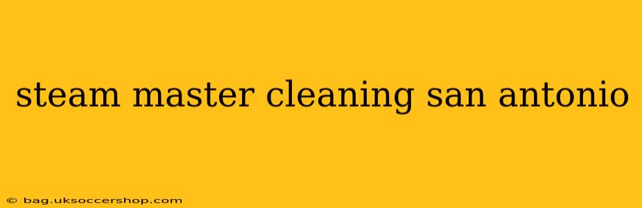 steam master cleaning san antonio