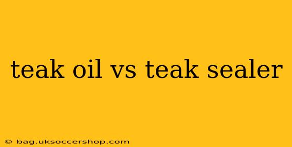 teak oil vs teak sealer