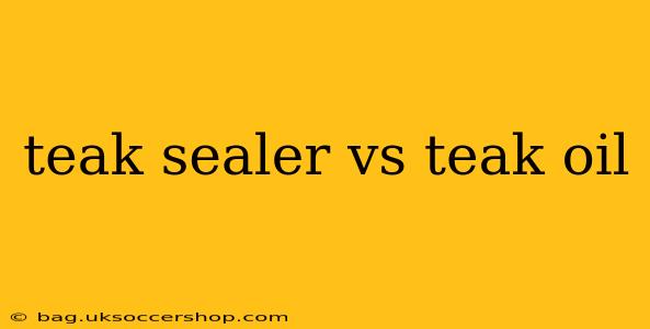 teak sealer vs teak oil