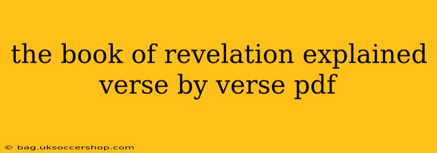 the book of revelation explained verse by verse pdf