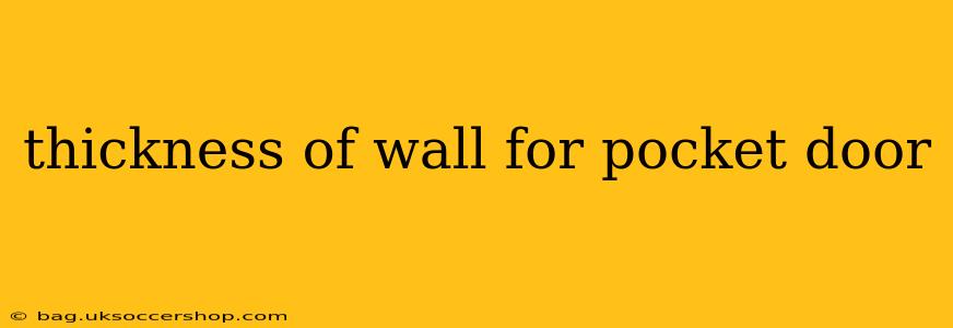 thickness of wall for pocket door