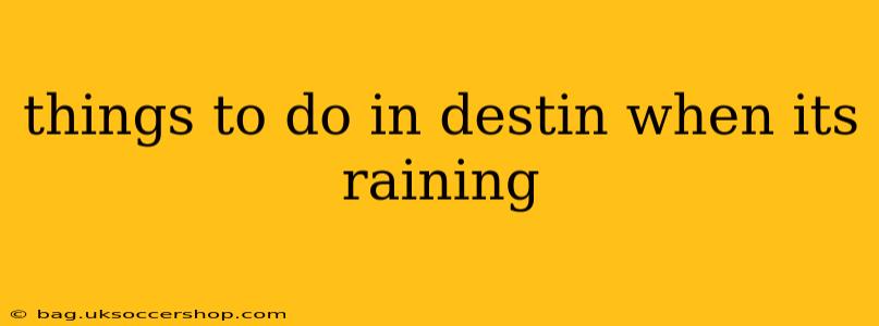 things to do in destin when its raining