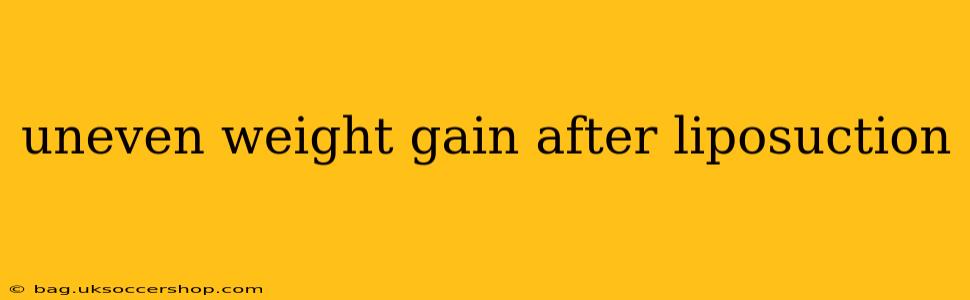 uneven weight gain after liposuction